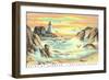 Paint by Numbers, Lighthouse Scene-null-Framed Art Print