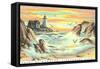 Paint by Numbers, Lighthouse Scene-null-Framed Stretched Canvas