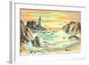 Paint by Numbers, Lighthouse Scene-null-Framed Art Print