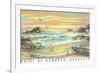 Paint by Numbers, Seascape-null-Framed Art Print
