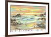 Paint by Numbers, Seascape-null-Framed Art Print