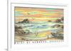 Paint by Numbers, Seascape-null-Framed Premium Giclee Print