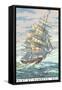 Paint by Numbers, Ship-Found Image Press-Framed Stretched Canvas