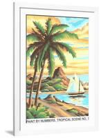 Paint by Numbers, Tropical Scene Number One-Found Image Press-Framed Giclee Print