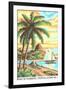 Paint by Numbers, Tropical Scene Number One-Found Image Press-Framed Giclee Print