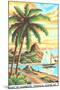 Paint by Numbers, Tropical Scene Number One-Found Image Press-Mounted Giclee Print