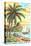Paint by Numbers, Tropical Scene Number One-Found Image Press-Stretched Canvas