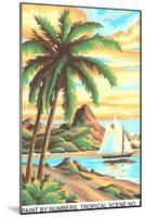 Paint by Numbers, Tropical Scene Number One-Found Image Press-Mounted Giclee Print