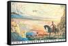 Paint by Numbers, Western Scene-Found Image Press-Framed Stretched Canvas
