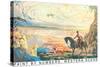 Paint by Numbers, Western Scene-Found Image Press-Stretched Canvas