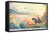 Paint by Numbers, Western Scene-null-Framed Stretched Canvas