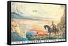 Paint by Numbers, Western Scene-null-Framed Stretched Canvas