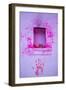 Paint on wall during Holi festival, Rajasthan-Mark MacEwen-Framed Photographic Print