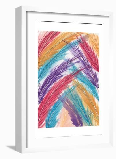 Paint Swatches Feathers-Beverly Dyer-Framed Art Print