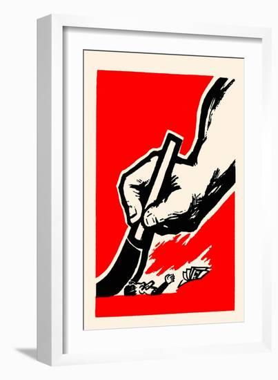 Paint Them Out of the Picture-Chinese Government-Framed Art Print