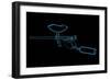 Paintball Gun (3D Xray Blue Transparent)-sauliusl-Framed Art Print