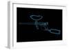 Paintball Gun (3D Xray Blue Transparent)-sauliusl-Framed Art Print