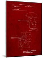 Paintball Gun Patent Art-Cole Borders-Mounted Art Print