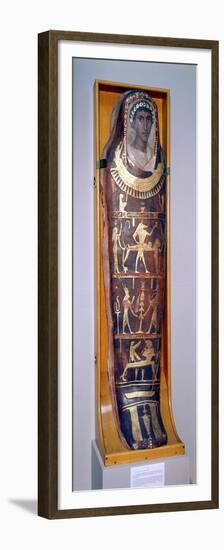 Painted and Gilded Mummy Case of Artemidorus with Encaustic Portrait in the Hellenistic Style-null-Framed Premium Giclee Print