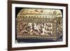 Painted and Inlaid Coffer from the Treasure of Tutankhamun, Ancient Egyptian, C1325 Bc-null-Framed Photographic Print