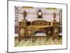 Painted and Inlaid Satinwood Sideboard and Mahogany Bracket Clock, 1911-1912-Edwin Foley-Mounted Giclee Print