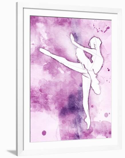 Painted Ballerina Mate-OnRei-Framed Art Print