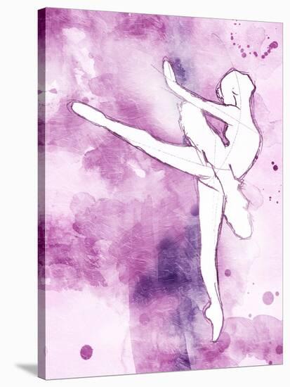 Painted Ballerina Mate-OnRei-Stretched Canvas