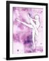 Painted Ballerina Mate-OnRei-Framed Art Print