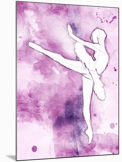 Painted Ballerina Mate-OnRei-Mounted Art Print