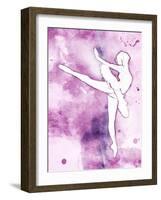 Painted Ballerina Mate-OnRei-Framed Art Print