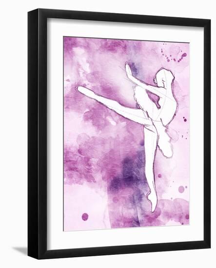 Painted Ballerina Mate-OnRei-Framed Art Print