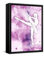 Painted Ballerina Mate-OnRei-Framed Stretched Canvas