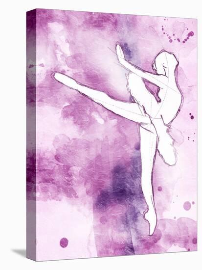 Painted Ballerina Mate-OnRei-Stretched Canvas