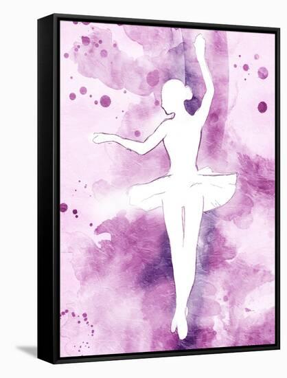 Painted Ballerina-OnRei-Framed Stretched Canvas
