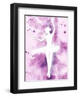 Painted Ballerina-OnRei-Framed Art Print