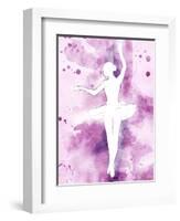 Painted Ballerina-OnRei-Framed Art Print