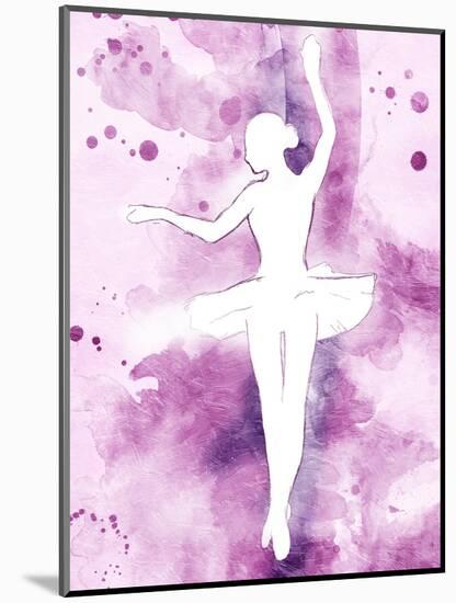 Painted Ballerina-OnRei-Mounted Art Print