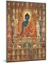 Painted Banner (Thangka) with the Medicine Buddha (Bhaishajyaguru), 14th Century-null-Mounted Giclee Print