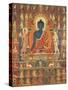 Painted Banner (Thangka) with the Medicine Buddha (Bhaishajyaguru), 14th Century-null-Stretched Canvas