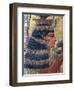 Painted Bas-Relief Depicting Goddess Hathor from the Valley of the Kings, Tomb of Seti I-null-Framed Premium Giclee Print