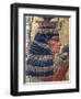 Painted Bas-Relief Depicting Goddess Hathor from the Valley of the Kings, Tomb of Seti I-null-Framed Premium Giclee Print