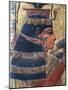 Painted Bas-Relief Depicting Goddess Hathor from the Valley of the Kings, Tomb of Seti I-null-Mounted Giclee Print