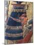 Painted Bas-Relief Depicting Goddess Hathor from the Valley of the Kings, Tomb of Seti I-null-Mounted Giclee Print