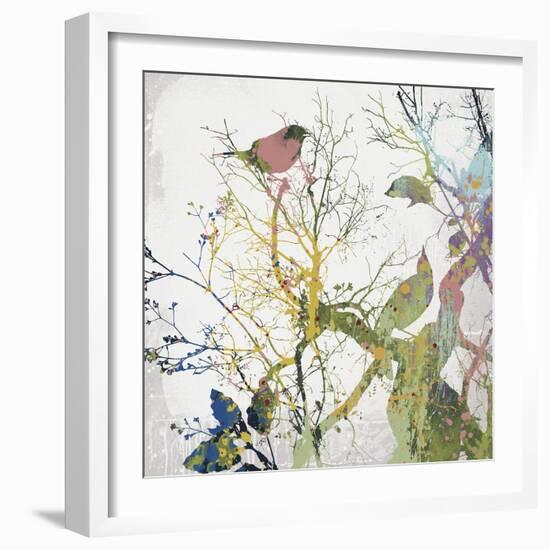 Painted Birds I-Ken Hurd-Framed Giclee Print