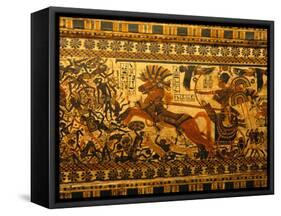 Painted Box, Tomb King Tutankhamun, Valley of the Kings, Egypt-Kenneth Garrett-Framed Stretched Canvas