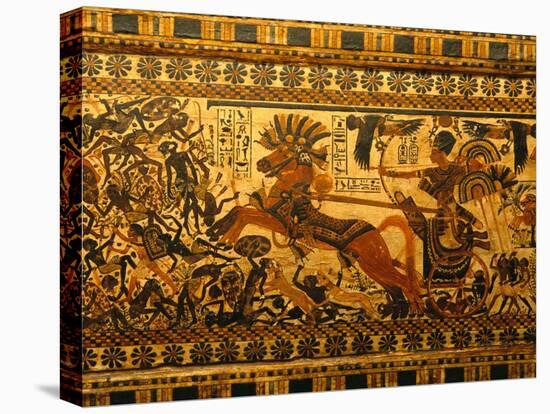 Painted Box, Tomb King Tutankhamun, Valley of the Kings, Egypt-Kenneth Garrett-Stretched Canvas