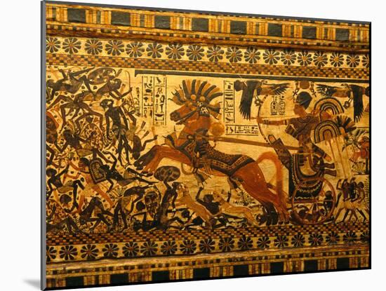 Painted Box, Tomb King Tutankhamun, Valley of the Kings, Egypt-Kenneth Garrett-Mounted Photographic Print