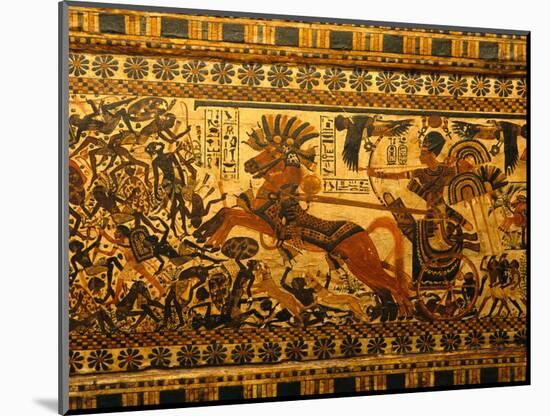 Painted Box, Tomb King Tutankhamun, Valley of the Kings, Egypt-Kenneth Garrett-Mounted Photographic Print