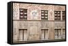 Painted Building Facades in the City of Lucerne, Switzerland, Europe-Julian Elliott-Framed Stretched Canvas