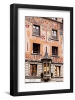 Painted Building Facades in the City of Lucerne, Switzerland, Europe-Julian Elliott-Framed Photographic Print